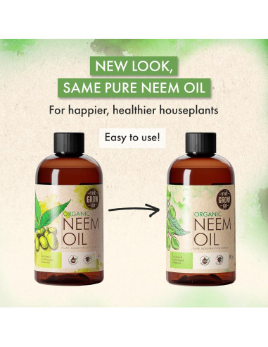 Aceite de Neem Orgánico Puro El Grow Co - 226.8 ml Spray Brillo