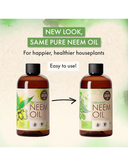 Aceite de Neem Orgánico Puro El Grow Co - 226.8 ml Spray Brillo