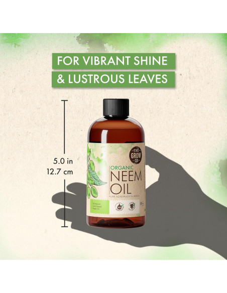 Aceite de Neem Orgánico Puro El Grow Co - 226.8 ml Spray Brillo