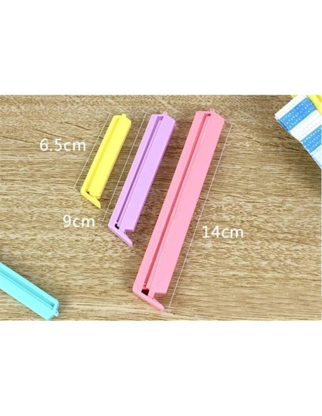 Clips para Sellar Bolsas de Comida Youfui - 12 Piezas Multicolor