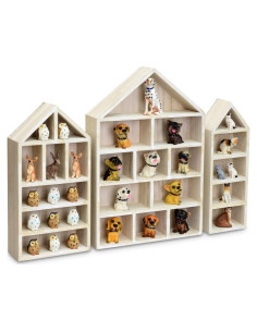 Estante Organizador de Madera Ikee Design - Juego de 3, Blanco