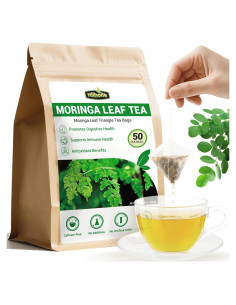 Té de Moringa HIIHONE - Sin Cafeína, 50 Bolsitas