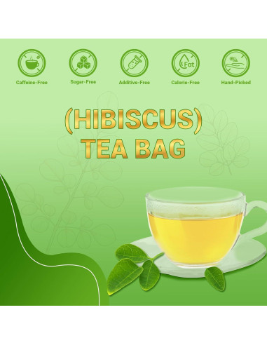 Té de Moringa HIIHONE - Sin Cafeína, 50 Bolsitas