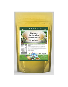 Té de raíz de diente de león con arándano y malvavisco - 50 bolsas TerraVita