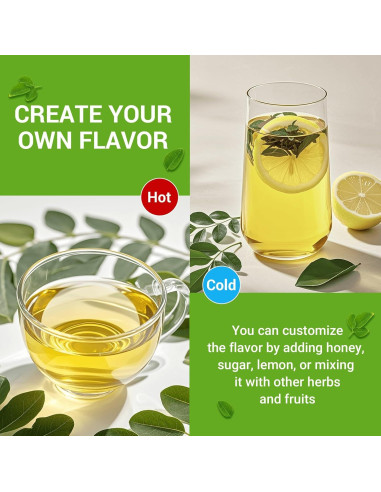 Té de Moringa HIIHONE - Sin Cafeína, 50 Bolsitas