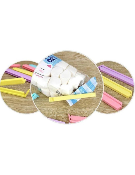 Clips para Sellar Bolsas de Comida Youfui - 12 Piezas Multicolor