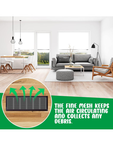 Cubierta de Ventilación DECOHS 8 Piezas 10.16 x 25.4 cm PVC