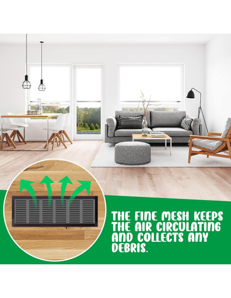 Cubierta de Ventilación DECOHS 8 Piezas 10.16 x 25.4 cm PVC