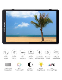 Monitor de Campo FEELWORLD F7 PRO 7" 4K HDMI Táctil 2