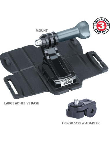 Soporte Adhesivo para Cámara de Acción USA Gear - 4 Piezas - Resistente al Agua