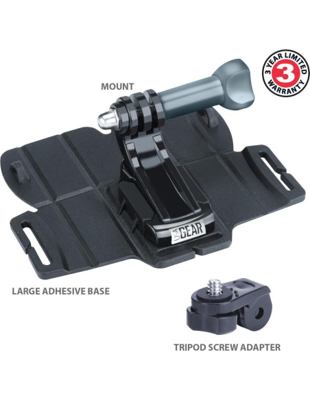 Soporte Adhesivo para Cámara de Acción USA Gear - 4 Piezas - Resistente al Agua