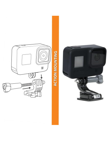 Soporte Adhesivo para Cámara de Acción USA Gear - 4 Piezas - Resistente al Agua