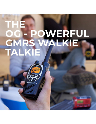Walkie Talkie GMRS Midland GXT1000 con 4 Baterías y Alerta NOAA