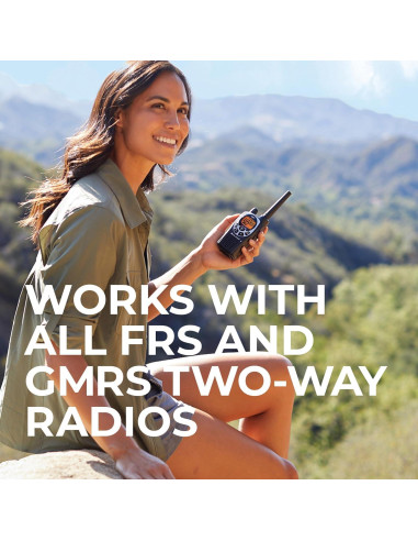 Walkie Talkie GMRS Midland GXT1000 con 4 Baterías y Alerta NOAA