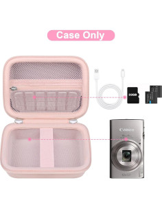 Funda Canboc Rosa para Cámara Canon PowerShot ELPH 360 2