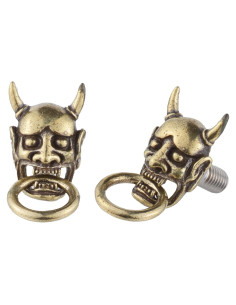 Tornillos Antirrobo para Placa de Licencia Temzzer - 2 Pcs Cobre