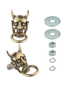 Tornillos Antirrobo para Placa de Licencia Temzzer - 2 Pcs Cobre 2