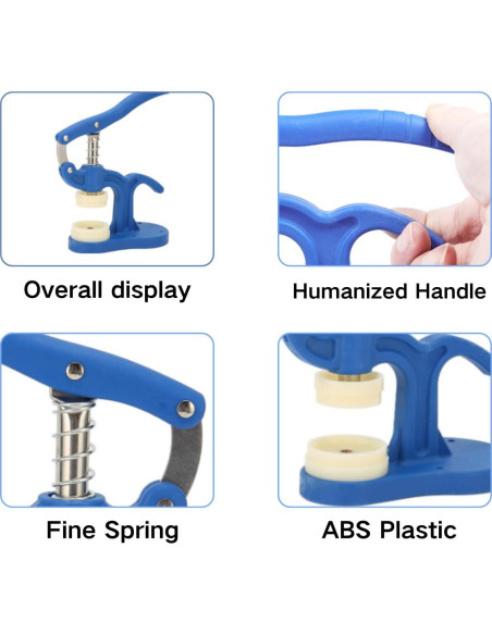 Kit de Herramienta de Prensa para Reloj Cocoarm con 12 Troqueles