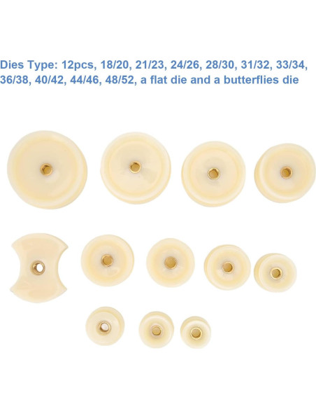 Kit de Herramienta de Prensa para Reloj Cocoarm con 12 Troqueles