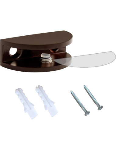 Soporte de Estante Flotante Dulles Glass Bronce 1 Pieza