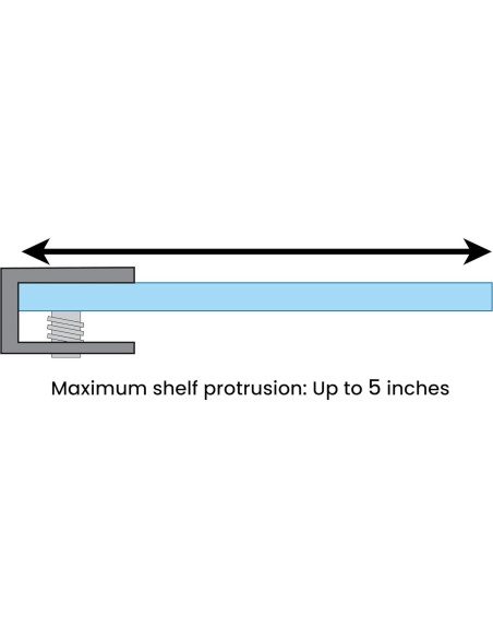 Soporte de Estante Flotante Dulles Glass Bronce 1 Pieza Soporte de Estante Flotante Dulles Glass Bronce 1 Pieza
