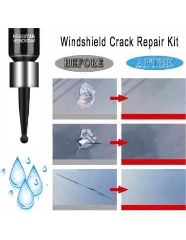 Kit de Reparación de Grietas en Parabrisas LARDERGO 4PCS