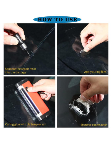 Kit de Reparación de Grietas en Parabrisas LARDERGO 4PCS