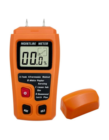 Medidor de Humedad de Madera Digital QYQRQF LCD Naranja