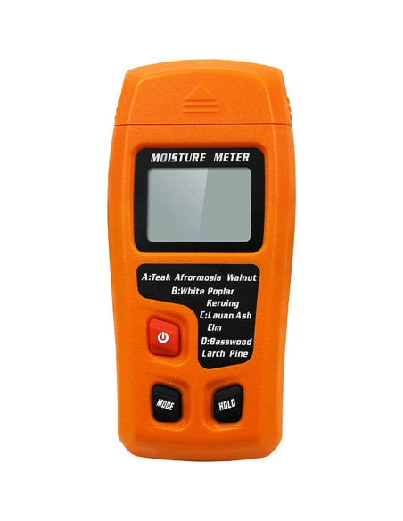 Medidor de Humedad de Madera Digital QYQRQF LCD Naranja