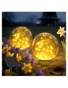 Luces de Jardín Solar Lightkeeys 2 Esferas 20.1 cm LED IP65