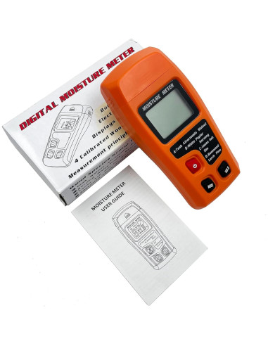 Medidor de Humedad de Madera Digital QYQRQF LCD Naranja