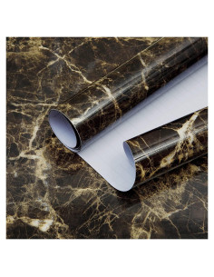 Papel Contacto de Mármol Marrón Burgeliy 15.7x3.0m Impermeable