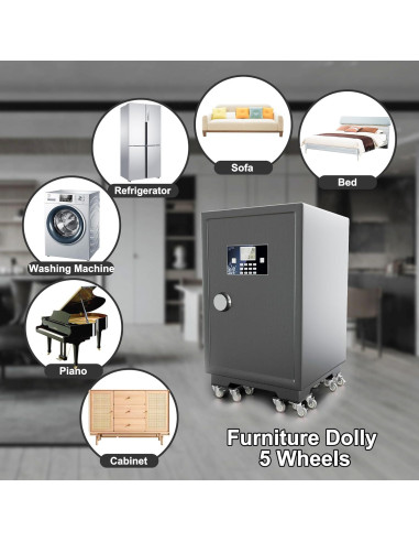 Juego de Carretillas para Muebles Qenovo 5 Ruedas 453.6 kg