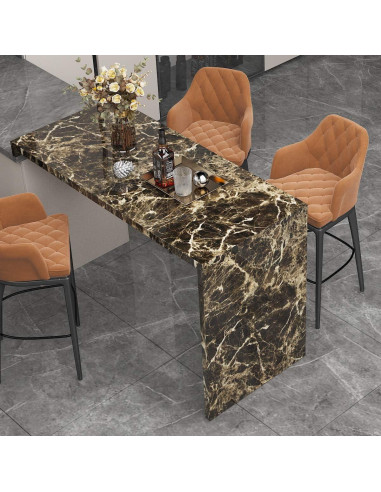 Papel Contacto de Mármol Marrón Burgeliy 15.7x3.0m Impermeable