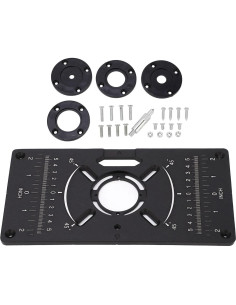 Placa de Inserción para Mesa de Router ZDETGU Aluminio 62x70mm 2