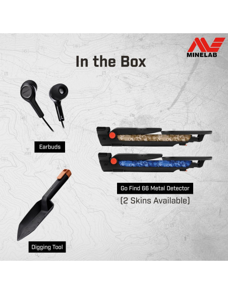 Detector de Metales Minelab GO-FIND 66 Ultra-Ligero IP54