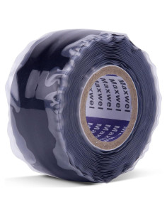 Cinta de Silicona Auto Fusionante Maxwel 1" x 3.05m Negra