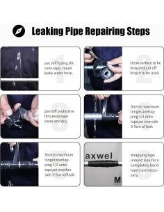 Cinta de Silicona Auto Fusionante Maxwel 1" x 3.05m Negra 2