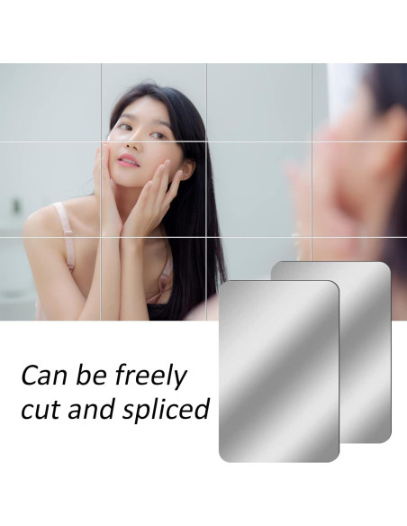 Espejos Autoadhesivos Rectangulares BBTO 9 Piezas 15x23cm