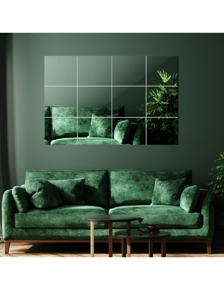 Espejos Autoadhesivos Rectangulares BBTO 9 Piezas 15x23cm