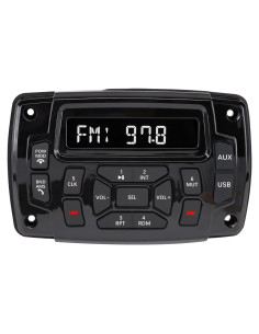 Receptor Estéreo Bluetooth Impermeable Citreal 4x50W USB AM/FM