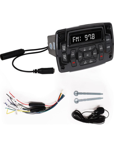 Receptor Estéreo Bluetooth Impermeable Citreal 4x50W USB AM/FM