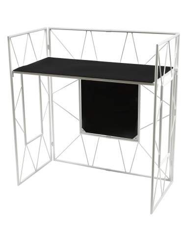 Cabina de DJ portátil plegable con soporte y bolsa - 120.9x59.9cm