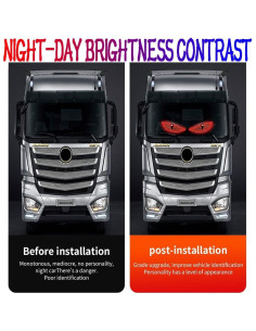 Luz LED Ojos de Diablo GKKBUFF Rojo 12 Modos para Coche 2