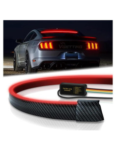 Tira de Luz de Spoiler LED VGETTING 128 cm Impermeable Rojo