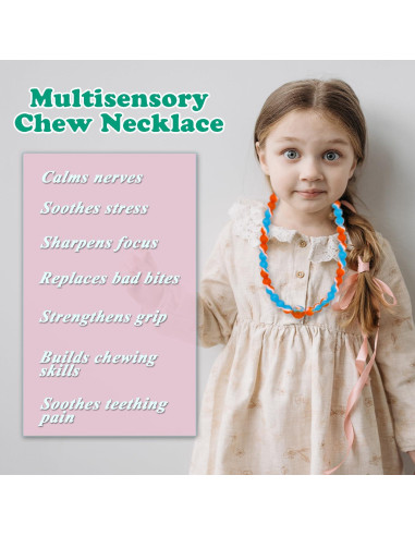 Collares Masticables Sensoriales Choneer para Niños - 2 Pcs
