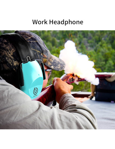 Paquete de 2 Auriculares de Seguridad NRR 20dB - Azul y Verde