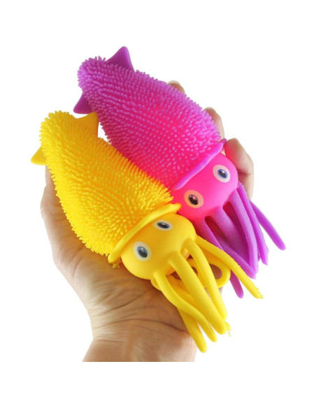 Juego de 2 Bolas Inflables de Calamar - Sensoriales y Luminosas