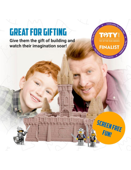 Kit de Castillo de Arena Interior Mega - 20 Piezas y 0.68 kg Arena Mágica