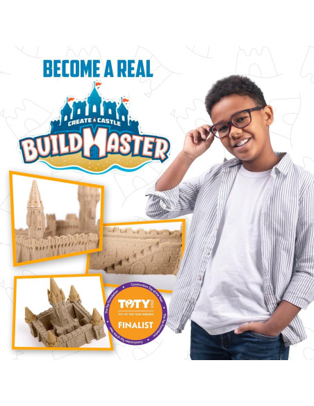 Kit de Castillo de Arena Interior Mega - 20 Piezas y 0.68 kg Arena Mágica